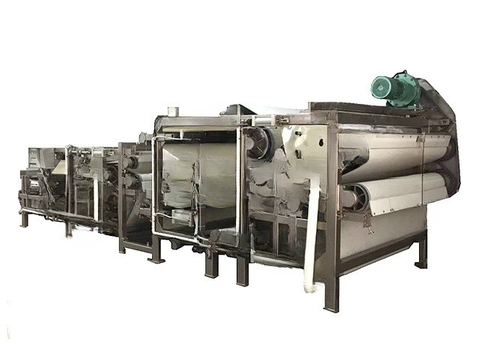 Conveyor belt filter press